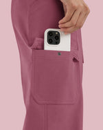 Women's Barrel Jumpsuit Mauve - Scrubloop
