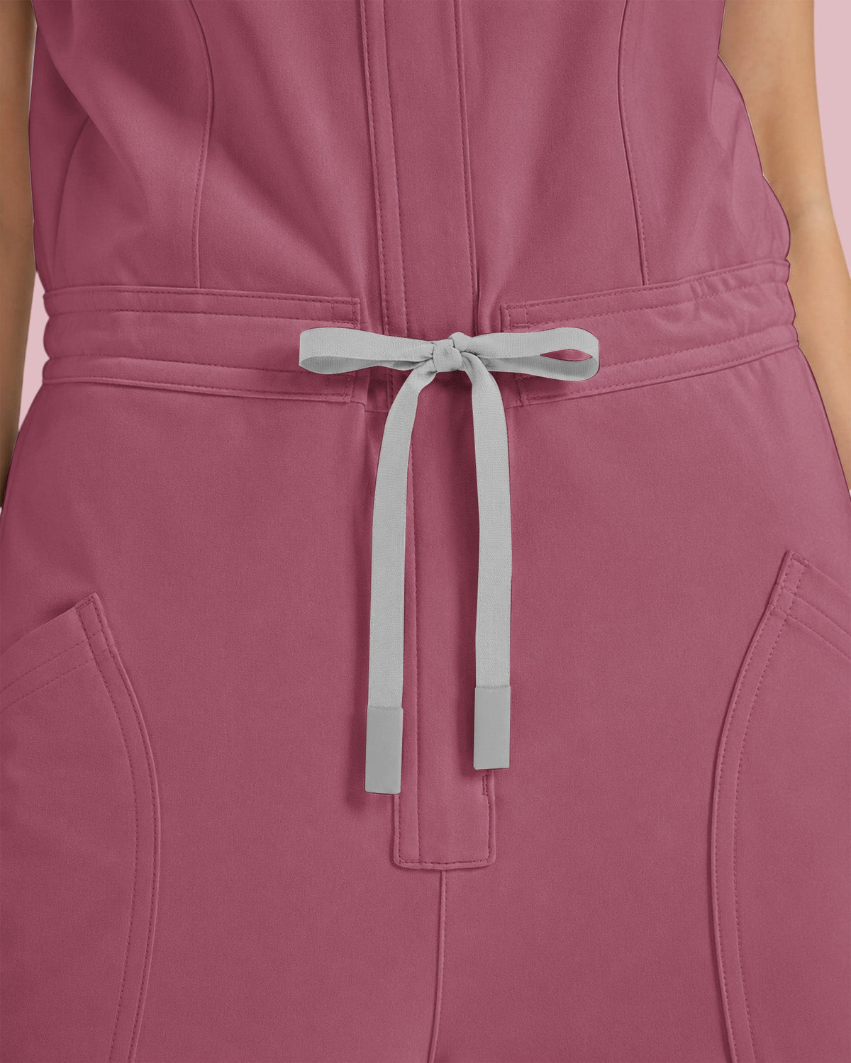 Women's Barrel Jumpsuit Mauve - Scrubloop