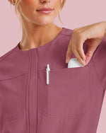 Women's Barrel Jumpsuit Mauve - Scrubloop
