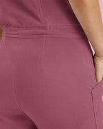 Women's Barrel Jumpsuit Mauve - Scrubloop
