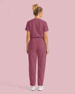 Women's Barrel Jumpsuit Mauve - Scrubloop
