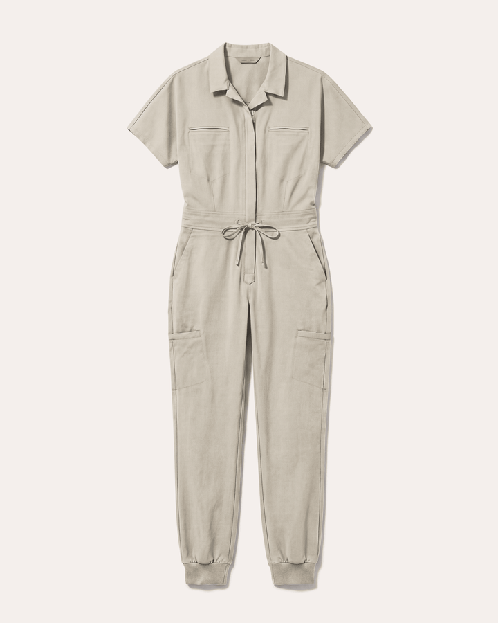 Women's Camp Collar Jumpsuit Birch