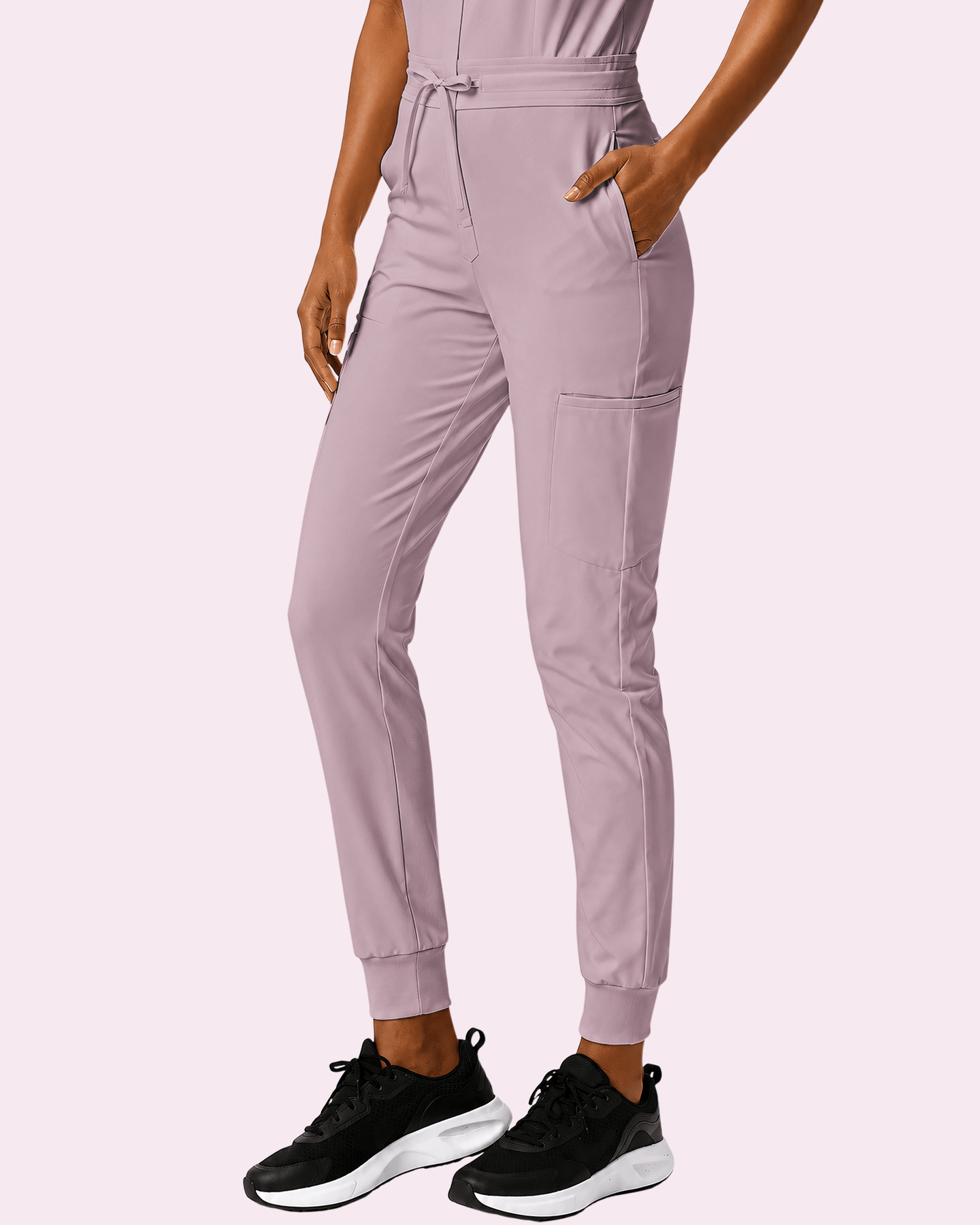Women's Camp Collar Jumpsuit Blossom - Scrubloop