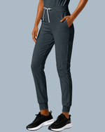 Women's Camp Collar Jumpsuit Dark Harbor - Scrubloop