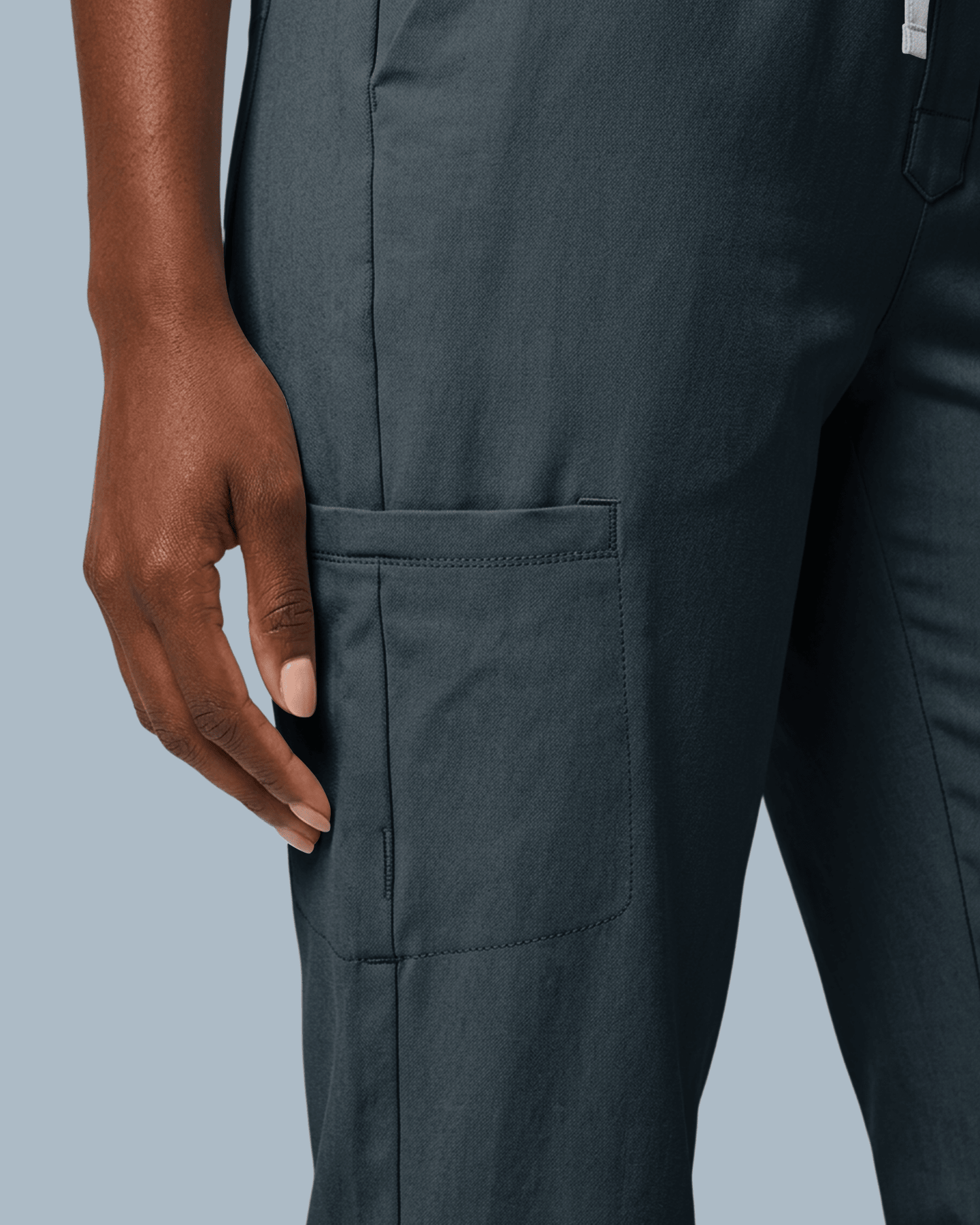Women's Camp Collar Jumpsuit Dark Harbor - Scrubloop