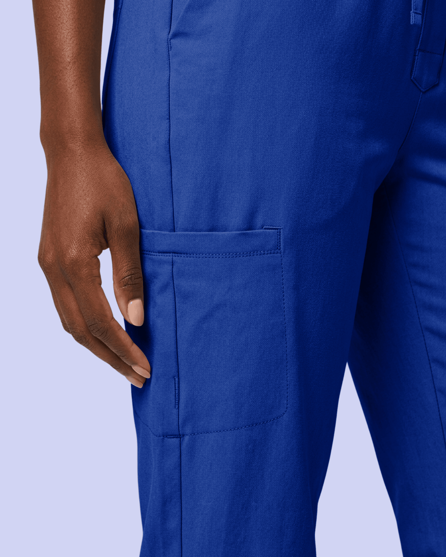 Women's Camp Collar Jumpsuit Galaxy Blue - Scrubloop