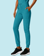 Women's Camp Collar Jumpsuit Marina - Scrubloop