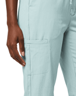 Women's Camp Collar Jumpsuit Sky Blue - Scrubloop