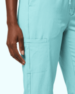 Women's Camp Collar Jumpsuit Surf - Scrubloop