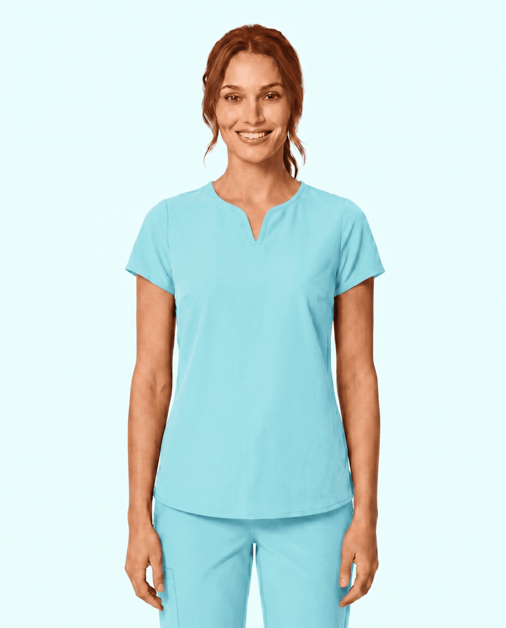 Women's Curved V-neck Top Surf