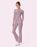 Women's High-Rise Flare Scrub Legging Blossom - Scrubloop