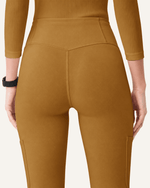 Women's High-Rise Flare Scrub Legging Cider - Scrubloop