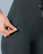 Women's High-Rise Flare Scrub Legging Dark Harbor - Scrubloop