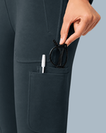 Women's High-Rise Flare Scrub Legging Dark Harbor - Scrubloop