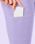 Women's High-Rise Flare Scrub Legging Lavender - Scrubloop