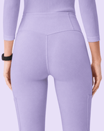 Women's High-Rise Flare Scrub Legging Lavender - Scrubloop