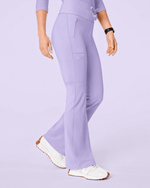 Women's High-Rise Flare Scrub Legging Lavender - Scrubloop