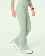Women's High-Rise Flare Scrub Legging Mint - Scrubloop