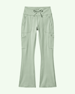 Women's High-Rise Flare Scrub Legging Mint - Scrubloop