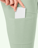 Women's High-Rise Flare Scrub Legging Mint - Scrubloop