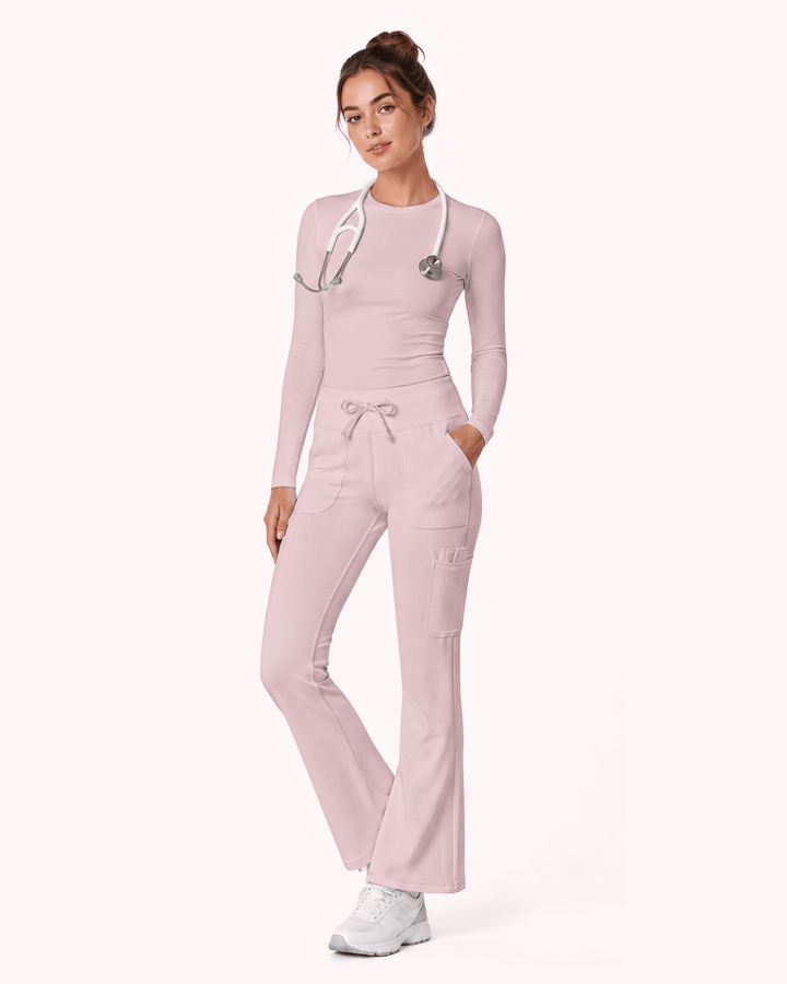 High-Rise Flare Scrub Legging Rose Quartz