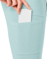 Women's High-Rise Flare Scrub Legging Sky Blue - Scrubloop