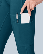 Women's High-Rise Scrub Legging Caribbean Blue - Scrubloop