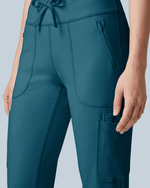 Women's High-Rise Scrub Legging Caribbean Blue - Scrubloop
