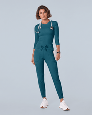 Women's High-Rise Scrub Legging Caribbean Blue