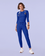 Women's High-Rise Scrub Legging Galaxy Blue - Scrubloop