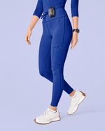 Women's High-Rise Scrub Legging Galaxy Blue - Scrubloop