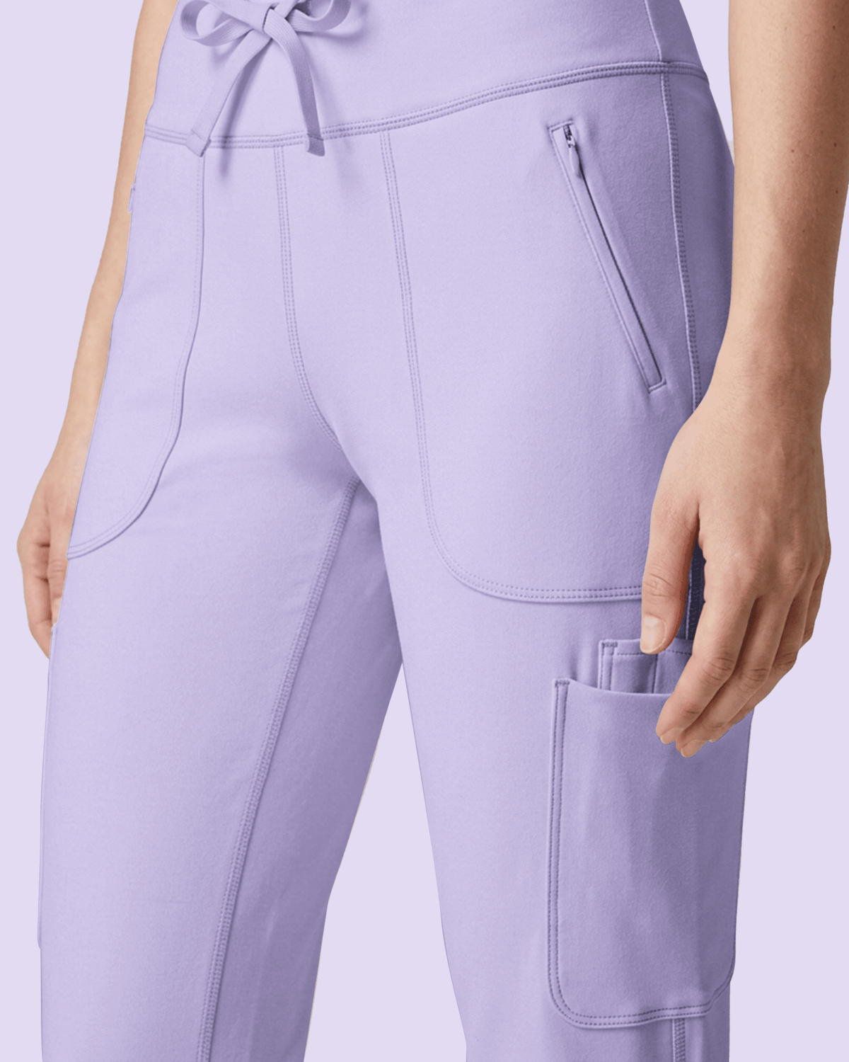 Women's High-Rise Scrub Legging Lavender - Scrubloop