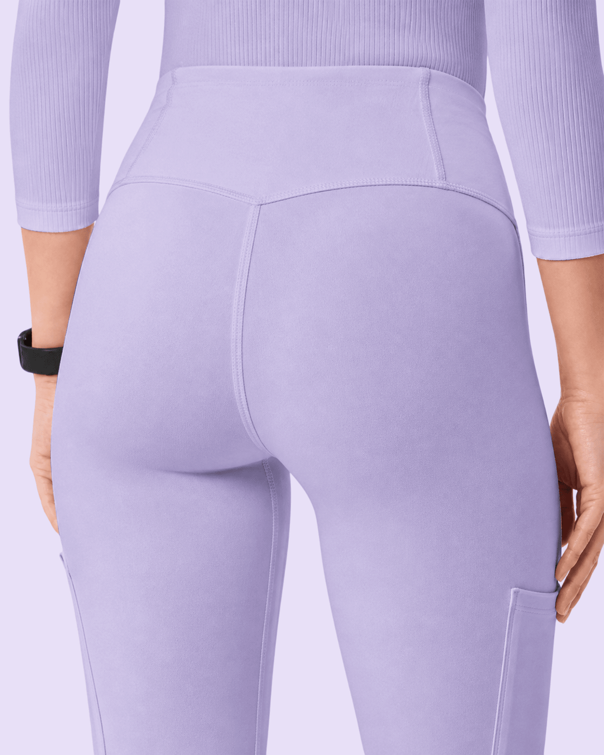Women's High-Rise Scrub Legging Lavender - Scrubloop