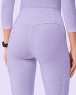 Women's High-Rise Scrub Legging Lavender - Scrubloop