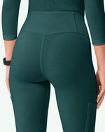 Women's High-Rise Scrub Legging Midnight Green - Scrubloop