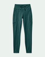 Women's High-Rise Scrub Legging Midnight Green - Scrubloop