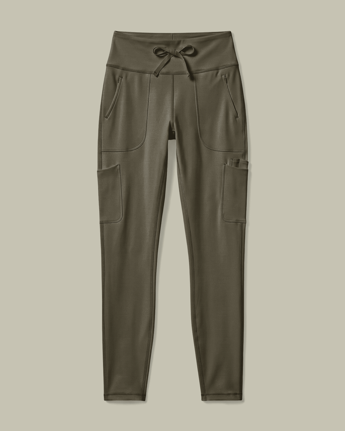 Women's High-Rise Scrub Legging Olive - Scrubloop