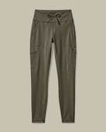 Women's High-Rise Scrub Legging Olive - Scrubloop