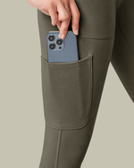 Women's High-Rise Scrub Legging Olive - Scrubloop