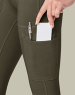Women's High-Rise Scrub Legging Olive - Scrubloop