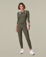 Women's High-Rise Scrub Legging Olive - Scrubloop
