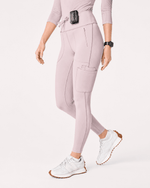 Women's High-Rise Scrub Legging Rose Quartz - Scrubloop