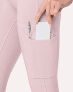 Women's High-Rise Scrub Legging Rose Quartz - Scrubloop