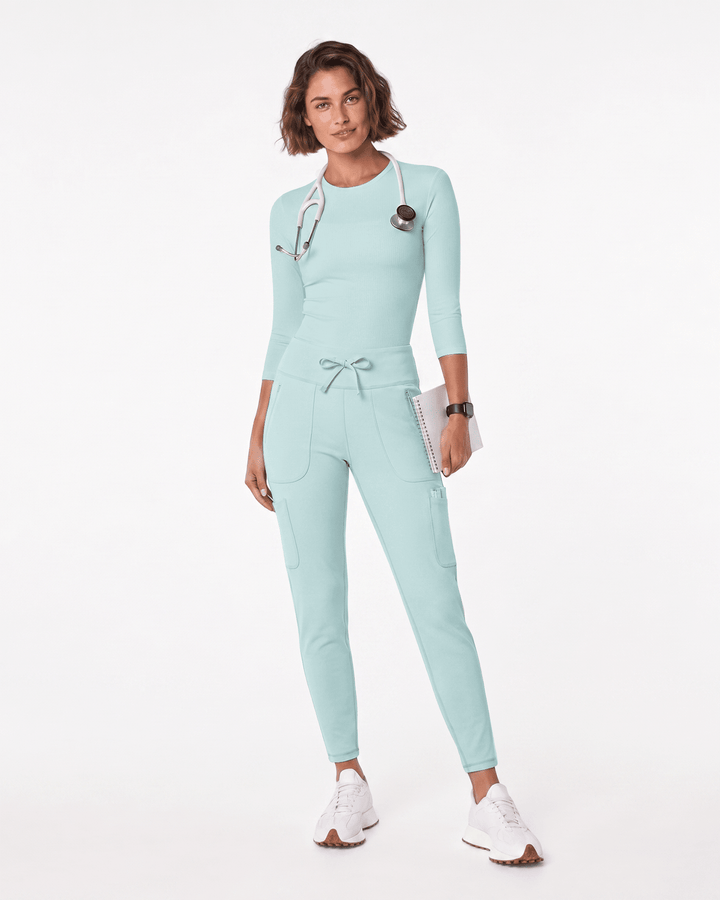 High-Rise Scrub Legging Sky Blue