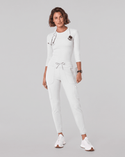 Women's High-Rise Scrub Legging White
