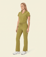 Women's High Waisted Cargo Pant Avocado - Scrubloop