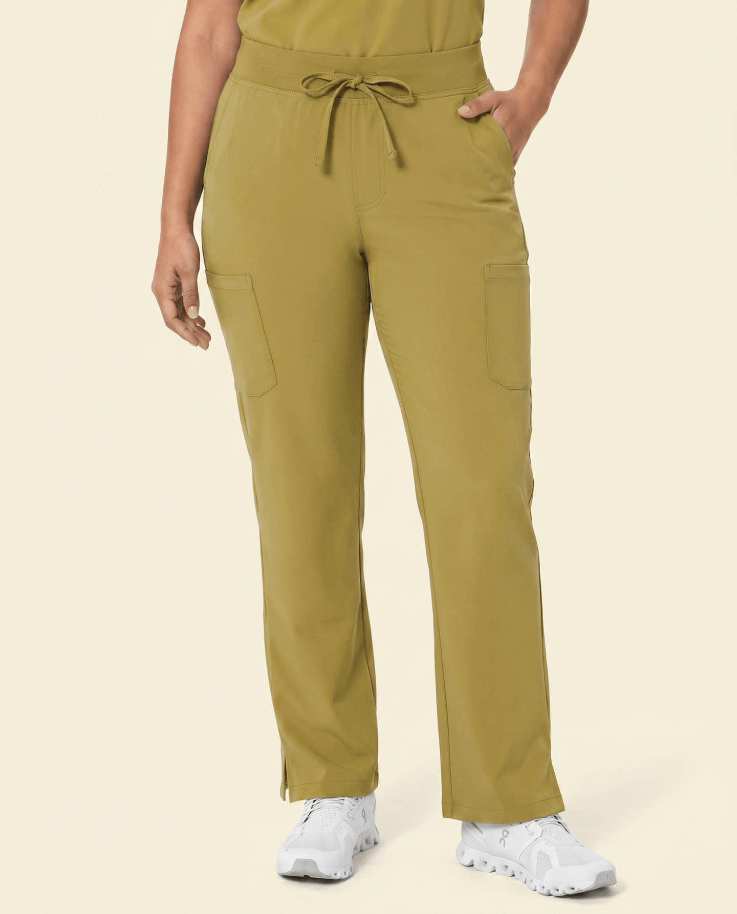 Women's High Waisted Cargo Pant Avocado - Scrubloop