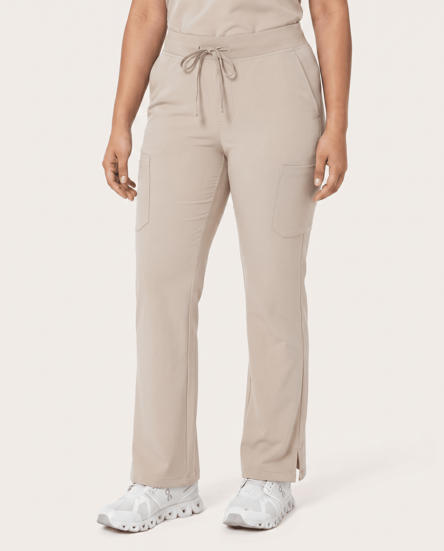 Women's High Waisted Cargo Pant Birch - Scrubloop