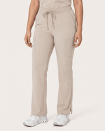 Women's High Waisted Cargo Pant Birch - Scrubloop