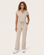 Women's High Waisted Cargo Pant Birch - Scrubloop